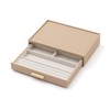 Francfranc Stacking Jewelry Box Ring Trinket Box Beige