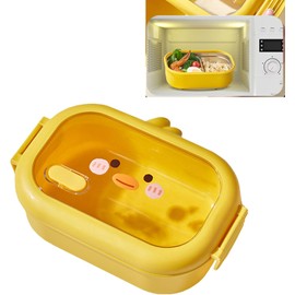 Fiambrera de Acero Inoxidable con 2 Compartimentos, Contenedor Térmico Aislado para Comida para Picnic en la Oficina