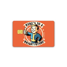 Istickerzpnw Credit Card Sticker Skins Vinyl Decal Vault Boy - Big Chip