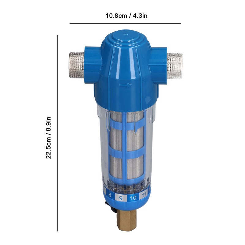 G3/4 External Thread Backwash Filter Sediment Pipe Filter Water Purification