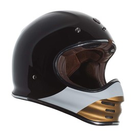 TORC Unisex-Adult T3 Retro Classic Full-Face Motorcycle Helmet, Glosss Coyote, X-Small