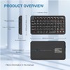 Rii Mini Bluetooth Keyboard,Portable Wireless Keyboard with Backlit,Rechargeable Mini Keyboard