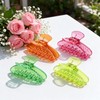 4PCS Neon Hair Clips for Women Large 80s 90s Retro