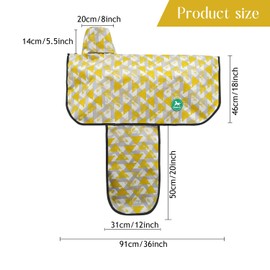 Stylish Floral Oxford Fabric Western Saddle Covers - Durable & Waterproof for Western Horse Saddle-（Yellow Triangle）
