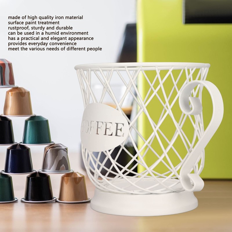 Cocoarm Coffee pod holder, coffee capsule basket, multi-purpose storage basket