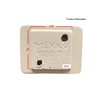 Tenedos Glazed Ceramic Bathroom Toilet Paper Holder Accessory (Bone Almond)