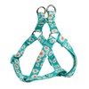 Olahibi Green Daisy Pattern Basic Dog Halter Harness and Leash