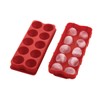 HIC Kitchen Cannonball Silicone Ice Cube Tray, Non-Stick, Makes 10