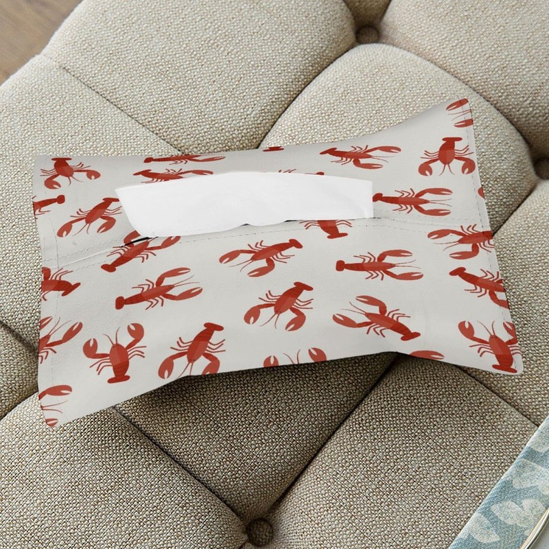 Xmkltbz Leather Tissue Box with Handle Home Vanity Rectangle Tissue