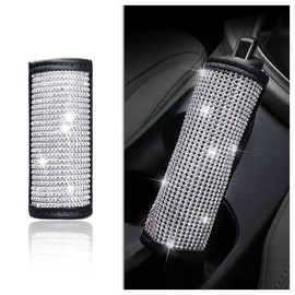 Bling Handbrake Cover for Women,Men Universal Diamond Rhinestone Car Hand Brake Protector from Scratch,Glitter Crystal Car Decor for Women/Girls/Ladies Bling Car Accessories (Bling-001)