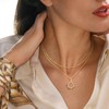 MJartoria 14K Gold Plated Gold Layered Necklace, Heart Butterfly Star