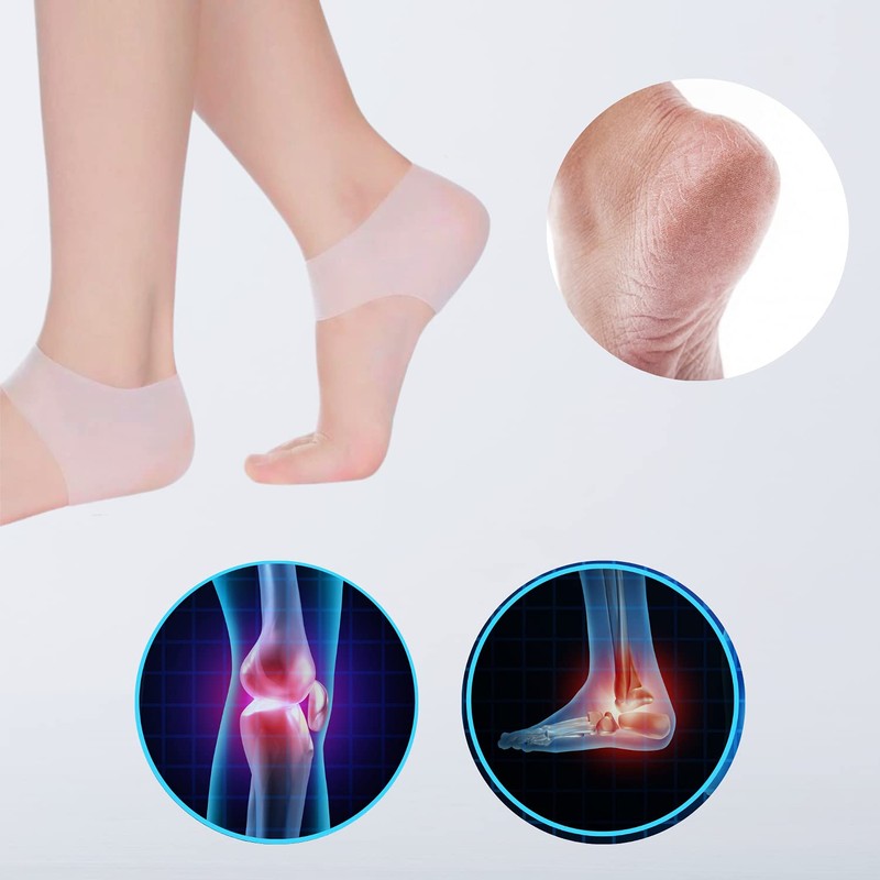 Govari, Protector de Talón de Gel, Blanco, Unitalla (1 par)