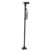 Aluminum Alloy Folding Light Cane Elderly Four‑legged with Lamp Non‑slip