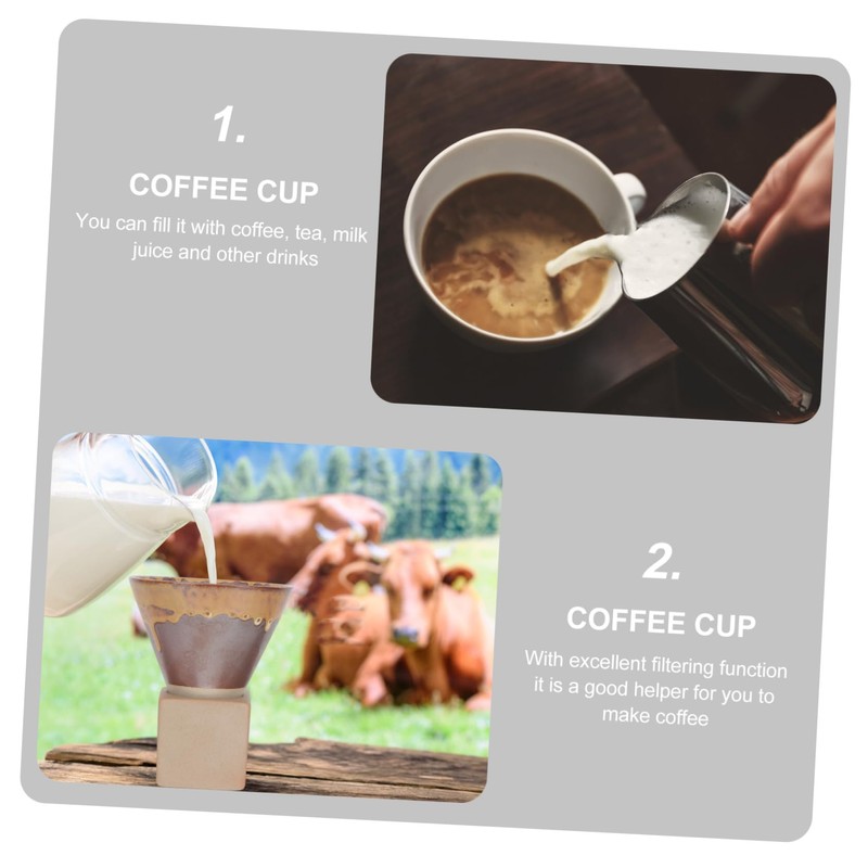 STOBAZA 1 Set Japanese Coffee Dripper Cone Elegant Coffee Filter