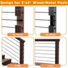 CELYND Black Cable Railing Hardware - 50 Pack 1/8" T316
