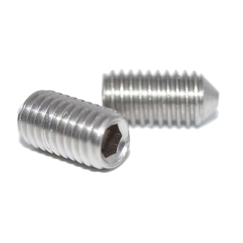 Set Screws M4 x 5 with Hexagon Socket and Point,
