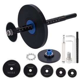 Meaowera Professional PVC Pipe Cutter - Heavy Duty Aluminum Alloy Multi-Material Adjustable Cutting Tool for PVC Pipe/Wood/Soft Metal with 5 Replaceable Blades,2 Cutting Axles & Installation Kit