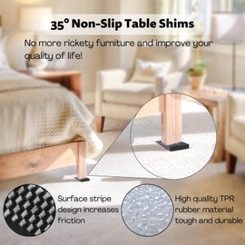 20 Pack Furniture Wedges, Furniture Leveling Shims, Plastic Shims for Leveling Tables Chair Fridge Toilet for Home Restaurant Use, Waterproof Non-Slip, Stackable,Plastic Wedges