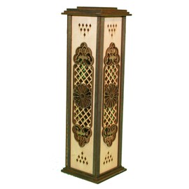 Tanno Design® Japan Incense Tower Incense Holder Amida Pear Tree / Walnut Brown, Pear wood brown