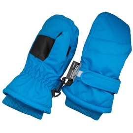 Guantes impermeables Thinsulate para niños y bebés, para invierno, Azul claro, 1-2 Años