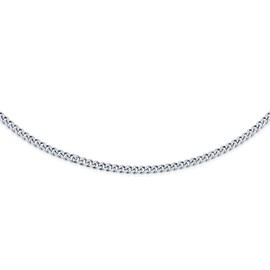 Simple Strong Plain Cuban Curb Chain Anklet Ankle Bracelet For Women Teen .925 Sterling Silver 9 Inch Made In Italy