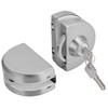 10‑12mm Thickness Glass Door Lock Stainless Steel Push Sliding Gate