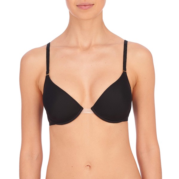 Natori Women's Convertible Ultra Light Contour Plunge Bra, Black, 32C