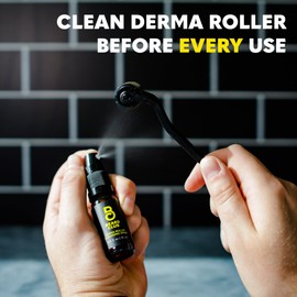 The Beard Club Derma Roller Replacement Head & Cleansing Spray - 0.3mm Titanium Microneedles - Replace, Clean and Prolong Derma Roller Life