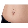 Pierced Owl 14G 316L Stainless Steel Imitation Pearl Navel Belly