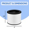 Nispira Airmega 100 3-in-1 True HEPA Activated Carbon Filter Replacement