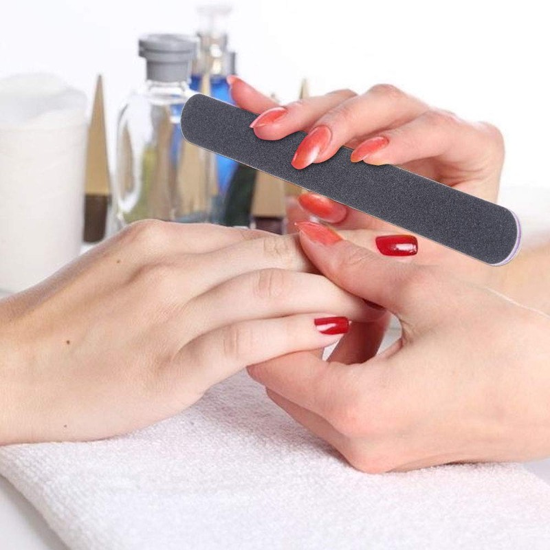 Lictin Pack of 16 Professional Nail Files Washable Double Sided