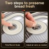 Stainless Steel Bread Box with Handle - a sealed bread