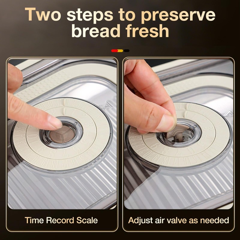 Stainless Steel Bread Box with Handle - a sealed bread