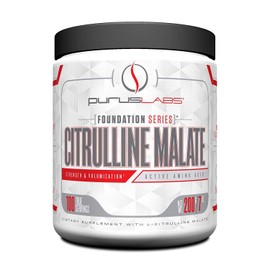 Purus Labs Purus Labs Foundation Series Citrulline Malate Powder | Active Amino Acid L-Citrulline | Strength, Volume, & Recovery | 100 Servings (Unflavored)
