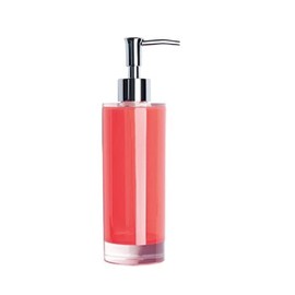 Excelsa Linea Bagno Soap Dispenser 300 ml Polystyrene 6.5 x 6.5 x 22 cm Red