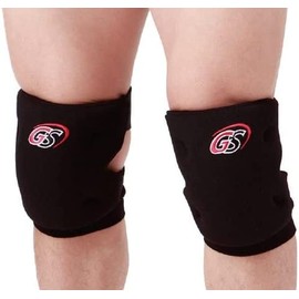 Knee Guard Knee Support 007 Black Medium for Kickboxing Karate GLOBAL SPORTS Global Sports