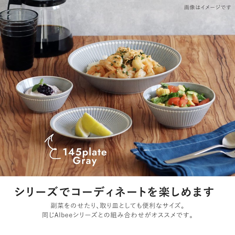 Minoru Pottery Mino Ware Albee, 145 Plates, Navy, Set of