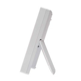 LANDEX YT5285WH Alarm Clock, White, Digital, Slim Digital, Automatic Light, Rokuyo, Temperature, Humidity, Calendar, Display, Can be Used as a Stand-alone