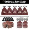 130 Pieces Multi Tool Sanding Pad Set, 5 Pieces Triangular