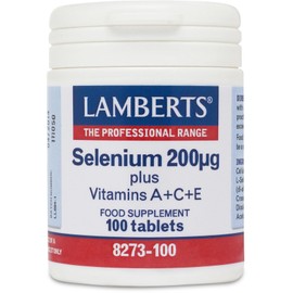 Lamberts Selenium 200µg A+C+E (One A Day Formula) 100 Tablets
