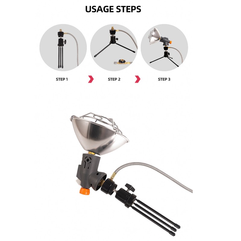 Outdoor Camping Fishing GasHeaters Portable Heating Device Adjustable Hiking Warmer