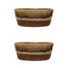 Bloomingville Stoneware, Reactive Glaze, Set of 2 Bowl Set, 6"
