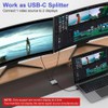 Snblzhef Switch Splitter Two-Way Switcher for8K@60Hz/4K@144Hz Video Transfer 100W USB