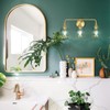 HAHZT Gold Bathroom Vanity Light 3-Lights Bathroom Light Fixtures Over
