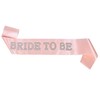 Dmnnlp Bride to Be Sash, Elegant Pink Bride Sash with