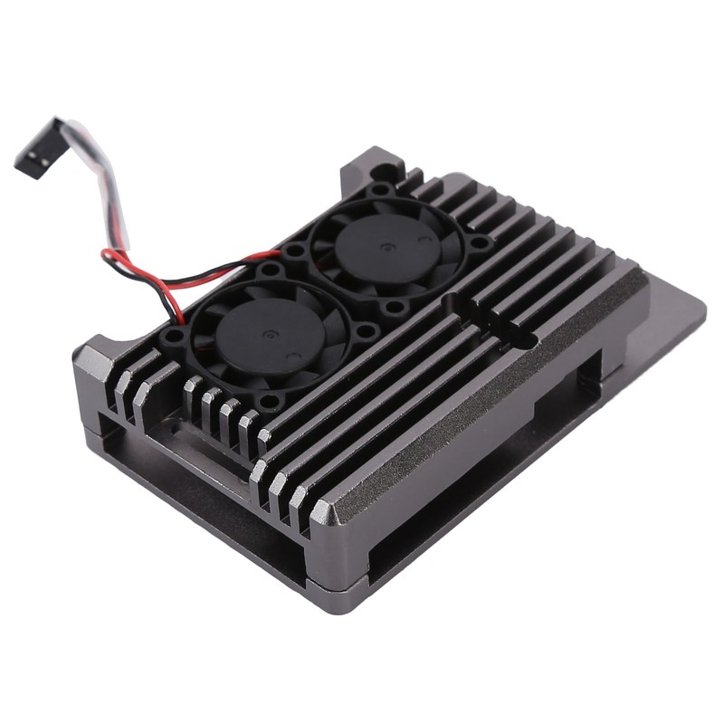 Aluminum Alloy Cooling Case Heat Dissipation Enclosure with Fan for