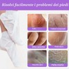 QOCUILC 2 Paia maschera piedi secchi screpolati, Maschera piedi esfoliante,