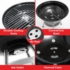 Alpine Cuisine Premium 14" Charcoal BBQ Grill Round for Outdoor