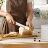 HOME PALETTE Large Bread Box for Kitchen Countertop Corner Breadbox