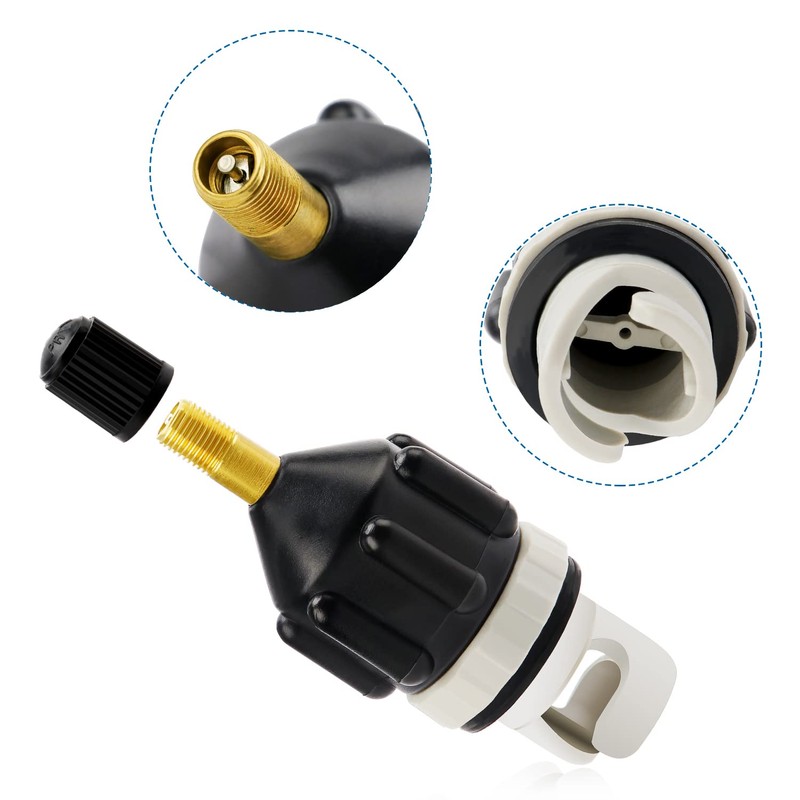 VooGenzek 2 pieces SUP valve adapter, inflatable pump adapter, multifunctional